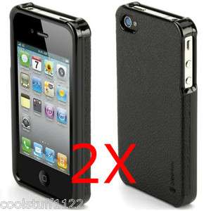 2X Griffin Elan Form Snap On Leather Hard Case iPhone 4 4S At&t 