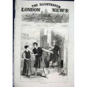  Westminster Play Andrian Old Print 1871 Theatre