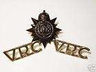 Victoria Rifles of Canada collar shoulder badges VRC  