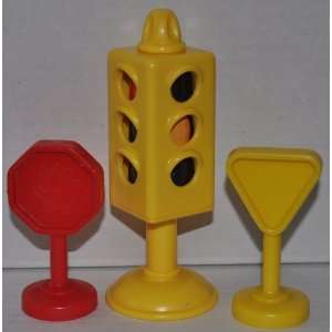 Little People Traffic Light, Red & Yellow Street Signs   Replacement 