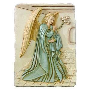 Archangel Gabriel Annunciation Wall Relief from Ghent Cathedral, Color 