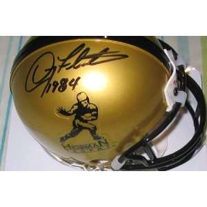  Doug Flutie autographed Heisman mini helmet Sports 