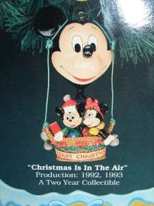   & MINNIE MOUSE Christmas is in the Air ORNAMENT Air Balloon  
