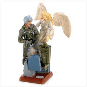 10 AIR FORCE Military Pilot & GUARDIAN ANGEL Statue  