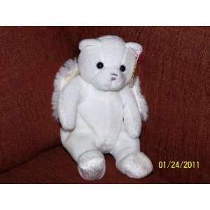  TY Beanie Babies HEAVENLY BEAR w/TAGS 2007 White w 