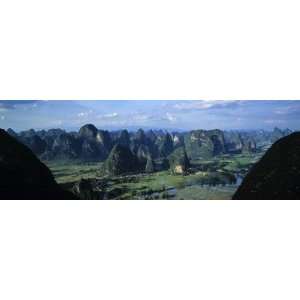  Panoramic View from Moon Hill, Yangshuo, Guangxi Province 