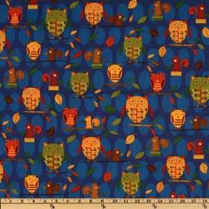 44 Wide Animal Party Too Tossed Animals Blue Fabric By 
