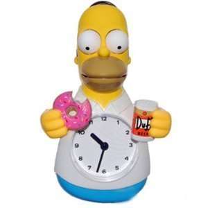  Homer Simpson Animated Clock   Simpsons Wall Clock Toys & Games