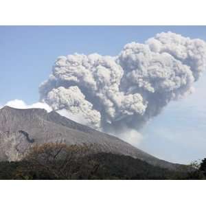 Ash Cloud Following Explosive Vulcanian Eruption, Sakurajima Volcano 