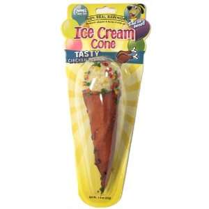  Chewys Ice Cream Cone Rawhide Dogs Treat, 1 Count, 6 Inch 