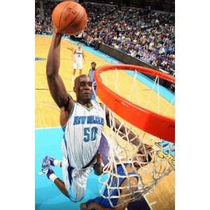   Mavericks v New Orleans Hornets Emeka Okafor by Chris Graythen, 48x72