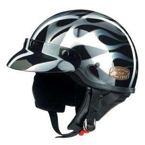  AGV Thunder Half Helmet   X Small/Platinum Flames 