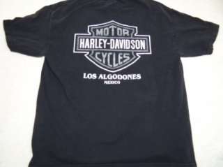vtg HARLEY DAVIDSON t shirt LOS ALGODONES, MEXICO L  