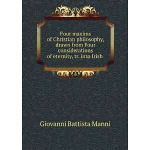   of eternity, tr. into Irish . Giovanni Battista Manni Books