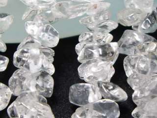 ICICLE SUGAR CRYSTAL ROCK CLEAR QUARTZ STRAND NECKLACE  