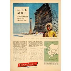  1957 Ad White Alice Western Electric Bell Telephone 