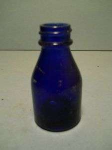 Cobalt Blue Vicks Bottle Small vintage Vicks Bottle  