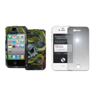   Case Cover + Mirror Screen Protector for Apple iPhone 4S: Electronics