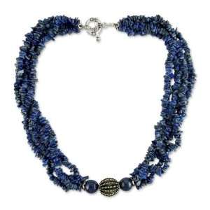  Lapis lazuli beaded necklace, Natural Sophistication 