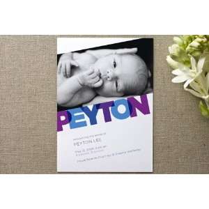    Peyton Birth Announcements by Sarah Lenger