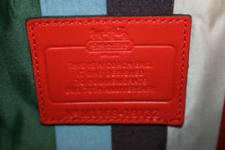 Coach Willis Leather Bag Vermillion Limited 70th Anniversary Edition 