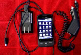 HTC DROID ERIS SMARTPHONE VERIZON GOOGLE CELL PHONE WITH CAR CHARGER 8 
