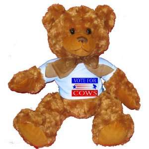   VOTE FOR GOATS Plush Teddy Bear with BLUE T Shirt Toys & Games