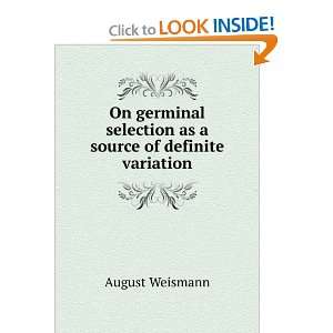  On germinal selection as a source of definite variation 