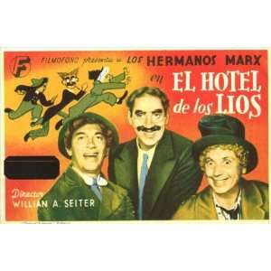   Spanish B 27x40 Groucho Marx Harpo Marx Chico Marx
