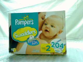 Pampers Swaddlers Diapers Economy Pack Plus Size 2, 204 Count  