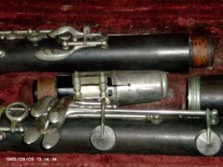 Vintage Ambassador Wooden Clarinet Made Exclusively for F. E. Olds 
