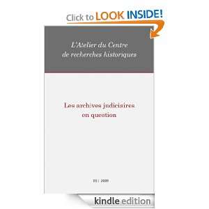 05  2009   Les archives judiciaires en question   Atelier CRH (French 