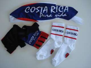 New COSTA RICA Team Cycling Set Jersey Bib Shorts XL  