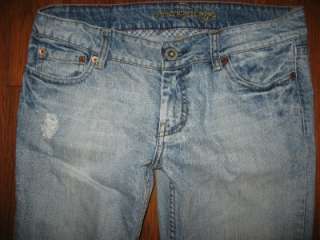 AMERICAN EAGLE Womens Size 8 Regular Hipster Jeans Destroyed  