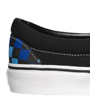 Vans Classic Slip On Checkerboard Black Blue Skateboarding Skate Shoes 