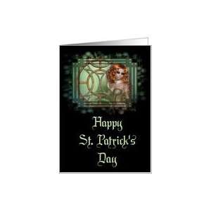 Beautiful Celtic Woman Happy St. Patricks Day Blank Greeting Card 