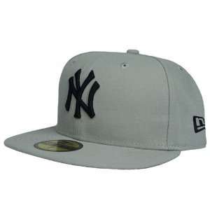  New York Yankees Under Pop Fitted Hat (Gray) Sports 