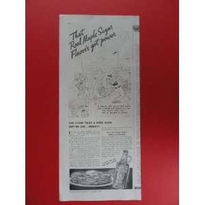   advertisement (man ringing bell.) original vintage magazine Print Art