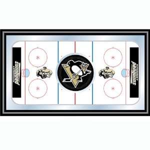   NHL Pittsburgh Penguins Framed Hockey Rink Mirror: Sports & Outdoors