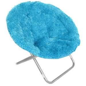   New York 35 mm Long Hair Teddy Pod Chair Turquoise