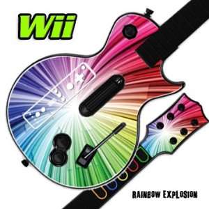   Cover for GUITAR HERO 3 III Nintendo Wii Les Paul   Rainbow Explosion