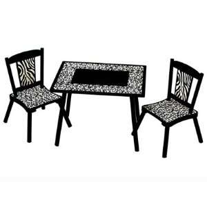  Wild Side Table & 2 Chair Set: Home & Kitchen