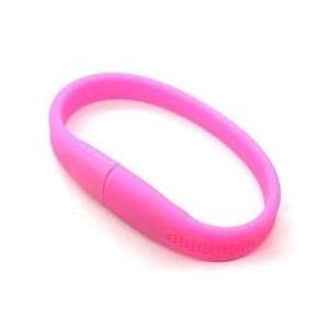  4GB Wrist Band USB 2.0 Flash Drive (Pink) Electronics