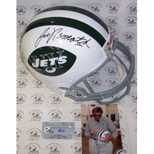 Joe Namath Autographed/Hand Signed New York Jets T/B Full Size Deluxe 