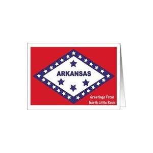  Arkansas   City of North Little Rock   Flag   Souvenir 
