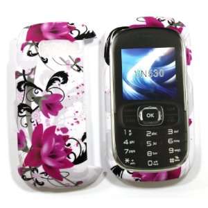  Purple Rose Flower LG Octane Vn530 Snap on Cell Phone Case 