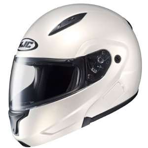   HJC CL MAX II Pearl White Modular Helmet   Size  Medium Automotive