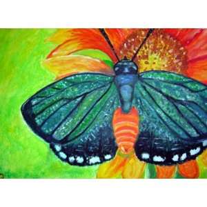 Asana Butterfly print of oil painting 