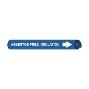 B4006   Pipe Marker Precoiled, Asbestos Free Insulation W/B, Fits 1  1 
