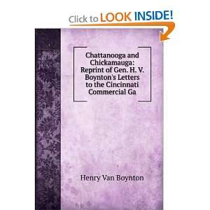   Letters to the Cincinnati Commercial Ga Henry Van Boynton Books
